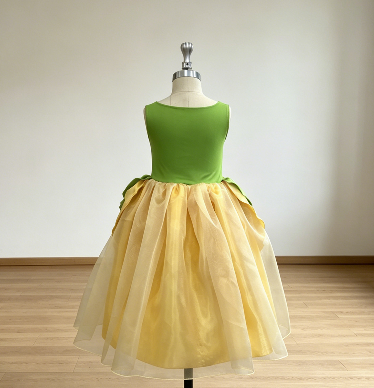 Princess Tiana Dress for Girls,Princess and Frog Dress,Tiana Birthday Gift,Princess Dress Child, Girl Pageant Dress,Child Princess Dress