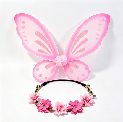 Girls Tinkerbell Costume,Tinkerbell Dress, Fairy Dress Girls, Girls Fairy Wings Costume, Pink TuTu Dress, Fairy Costume, Girls Cosplay Dress