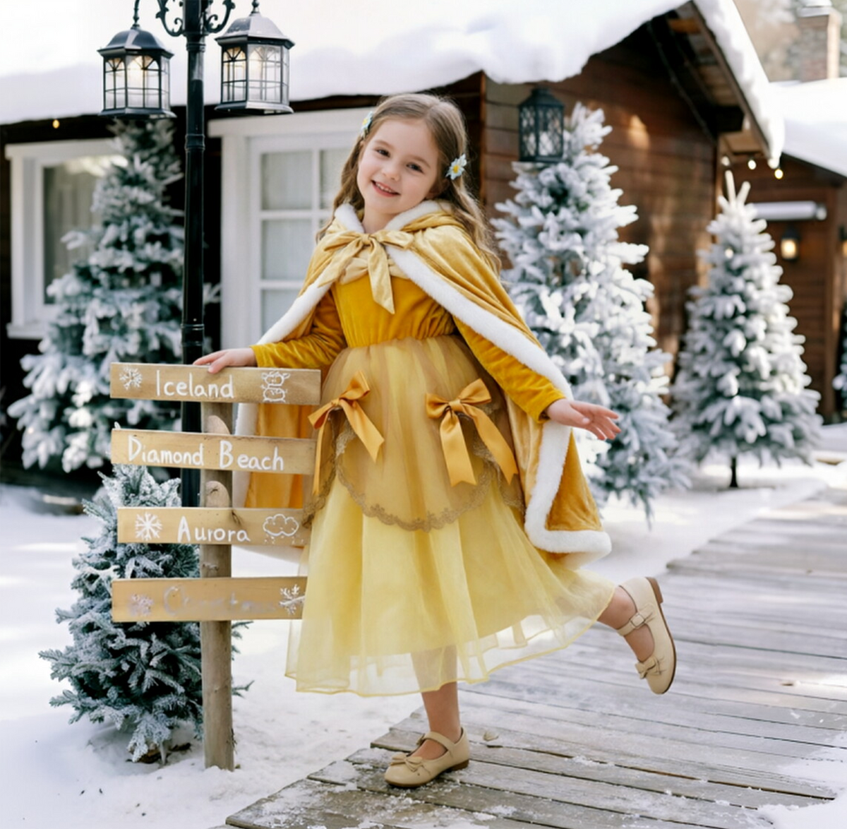 Princess Hooded Cloak,Medieval Cape with Hood,Princess Cloak,Hooded Cape Cloak,Elsa Cloak, Kids Hooded Cloak,Girls Winter Cape,Cosplay Cloak