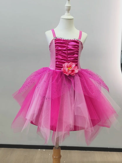 Girls Tinkerbell Costume,Tinkerbell Dress, Fairy Dress Girls, Girls Fairy Wings Costume, Pink TuTu Dress, Fairy Costume, Girls Cosplay Dress
