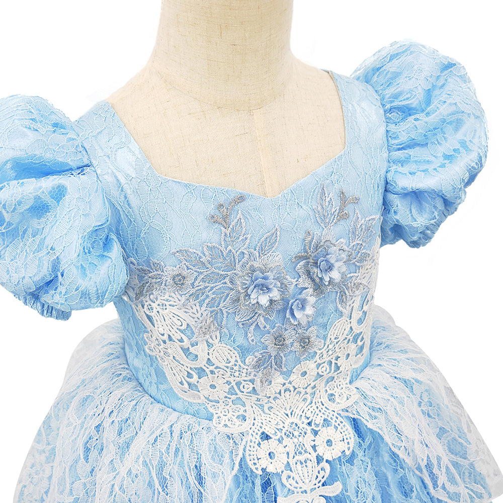 Light up Princess Dress Girls Halloween Costume Toddler Blue Princess Dress  up K | eBay
