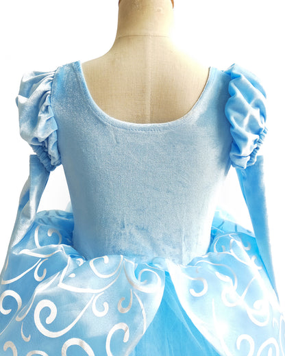 Cinderella Dresses for Girls Role Play Girl Dress Princess Dress Up Clothes Toddler Dress