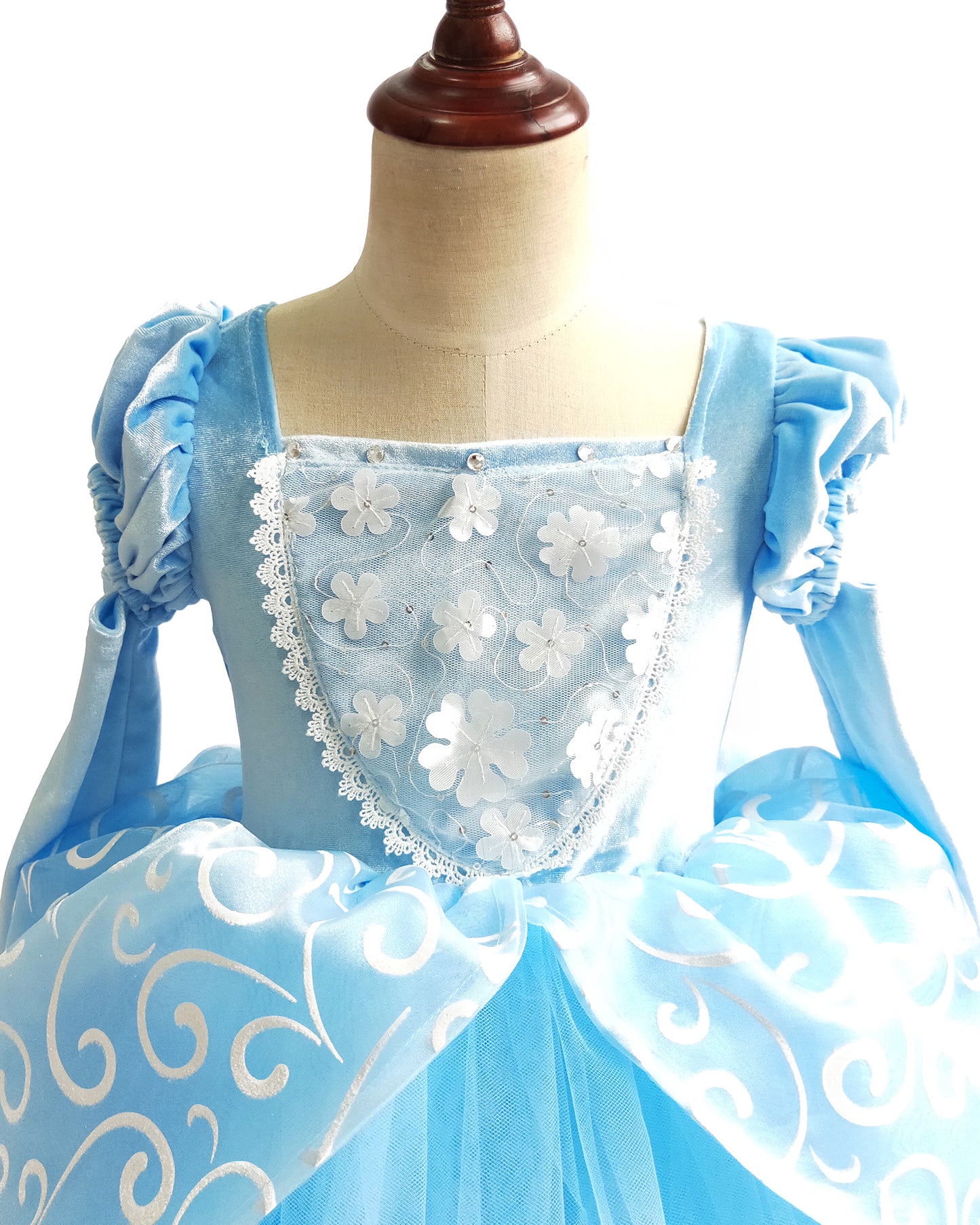 Cinderella Dresses for Girls Role Play Girl Dress Princess Dress Up Clothes Toddler Dress