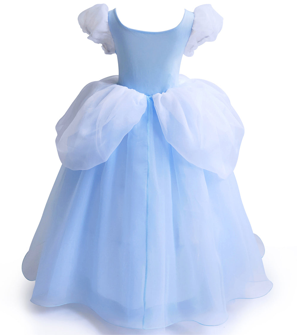 Cinderella Dresses for Girls Princess Dress Up Clothes Role Play Costumes Toddler Lace Dress