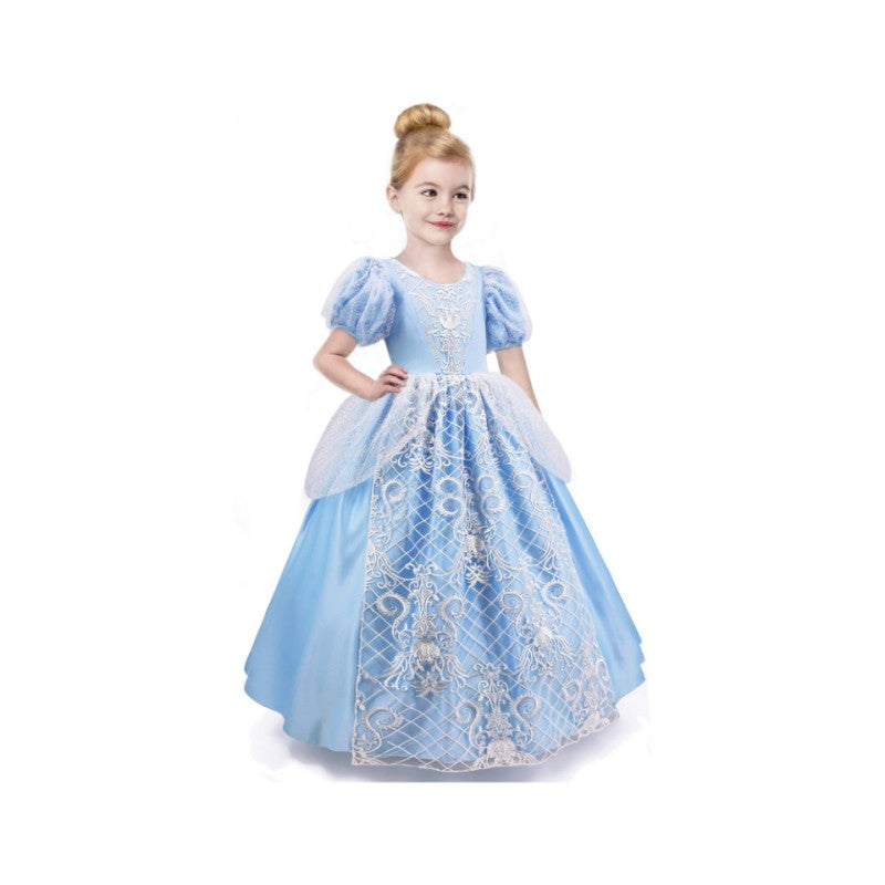 Cinderella Dresses for Girls Toddler Princess Dress Blue Tulle Costumes Cosplay Fairy Costume for Girls